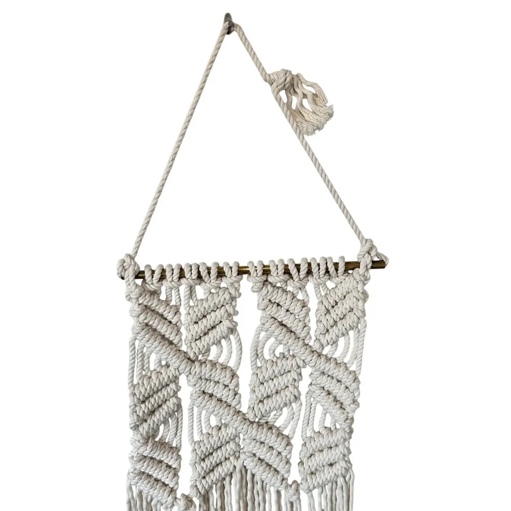 Macrame Woven Wall Hanging‎ Decor Boho Hippie 70s Retro Braided Unique
